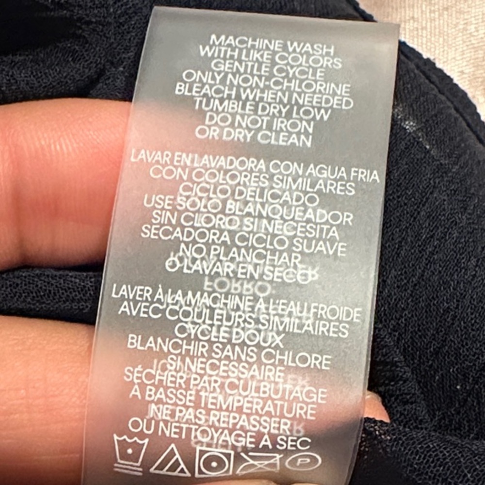 Tommy Hilfiger Navy Blue Ruffled Blouse - Picture 6 of 6